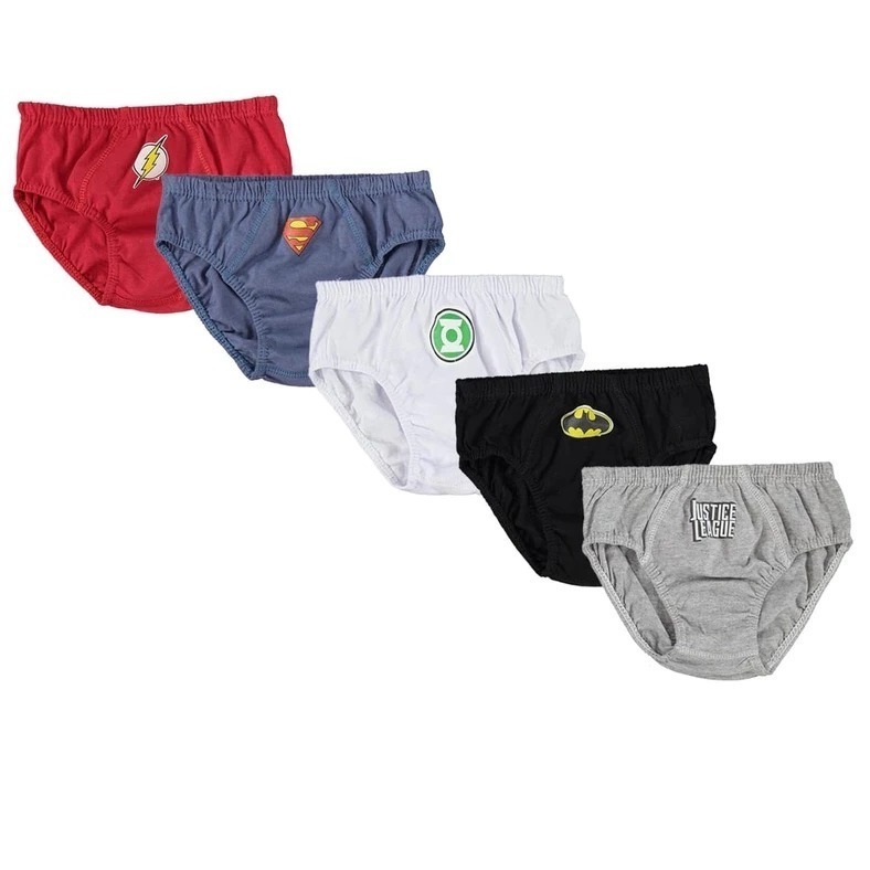 Kit 12 Cueca Slip Infantil Super-Heróis Ou Estamp