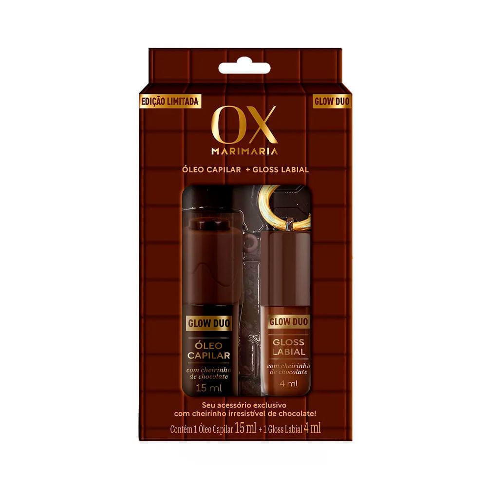 Kit OX Mari Maria Óleo Capilar 15ml + Gloss Líqu