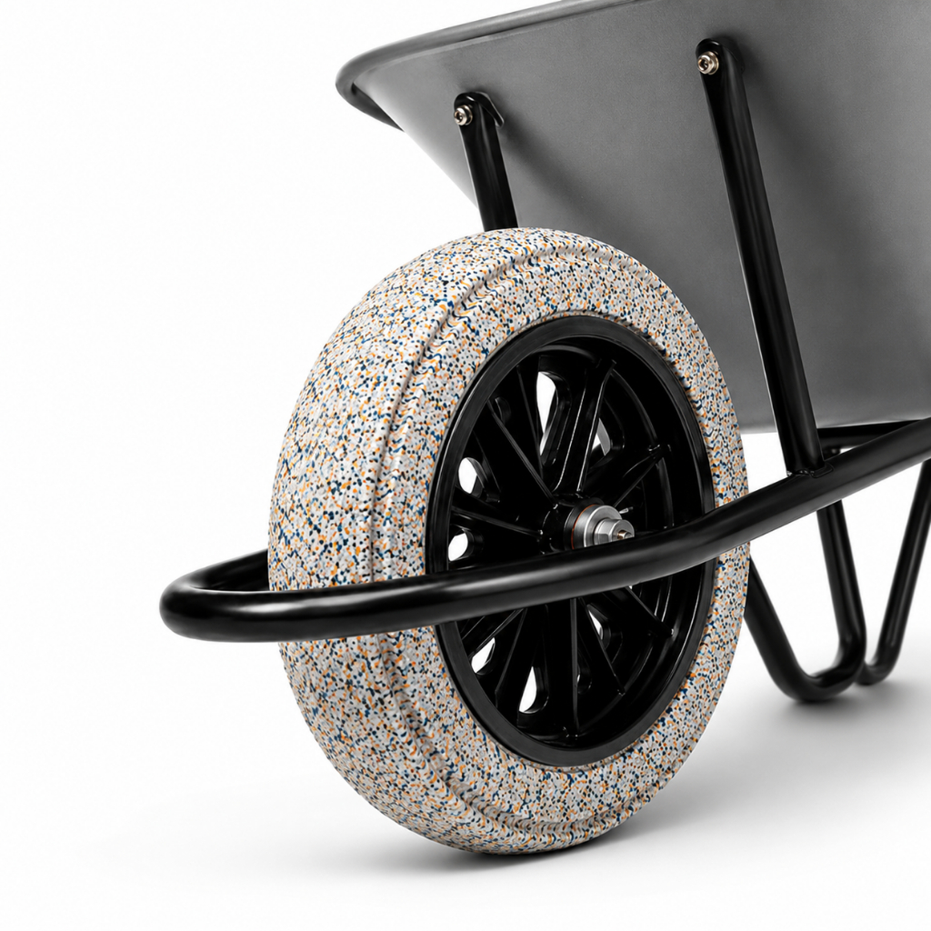 Pneu com Roda para Carrinho de Mão e Carriola Aro