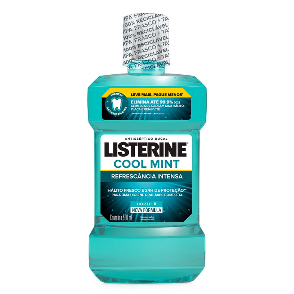 Antisséptico Bucal Listerine Cool Mint Refrescân