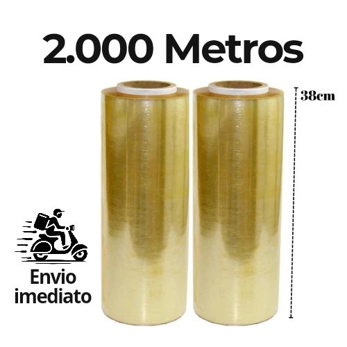 Kit 2 Rolos Bobina Plastico Filme Pvc Esticavel Re