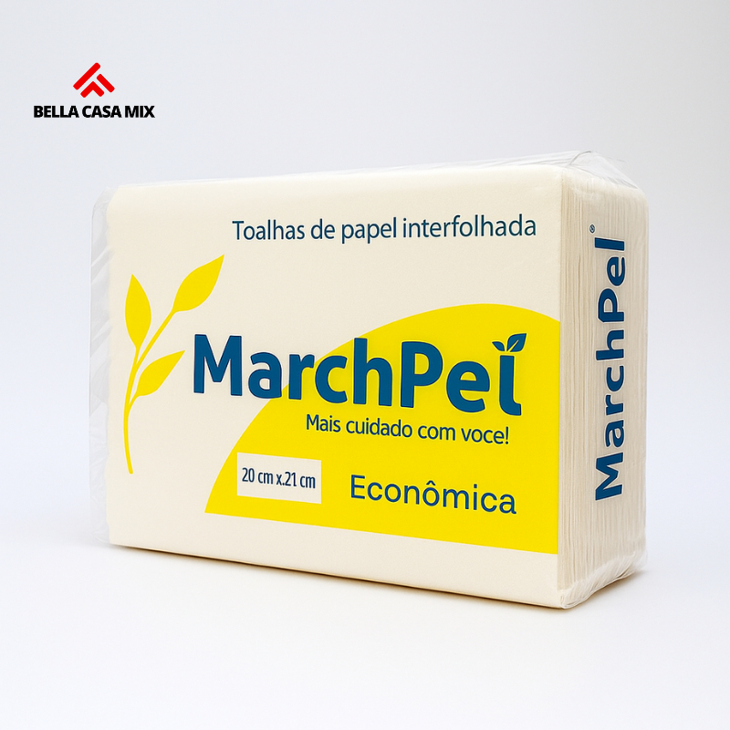 5.000 folhas Papel Toalha Interfolhado Para Secar 