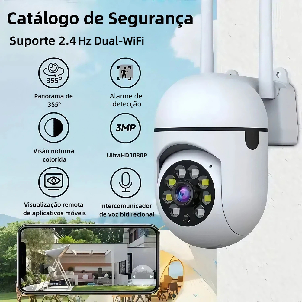 Câmera de Segurança Infravermelho À Prova Dágu