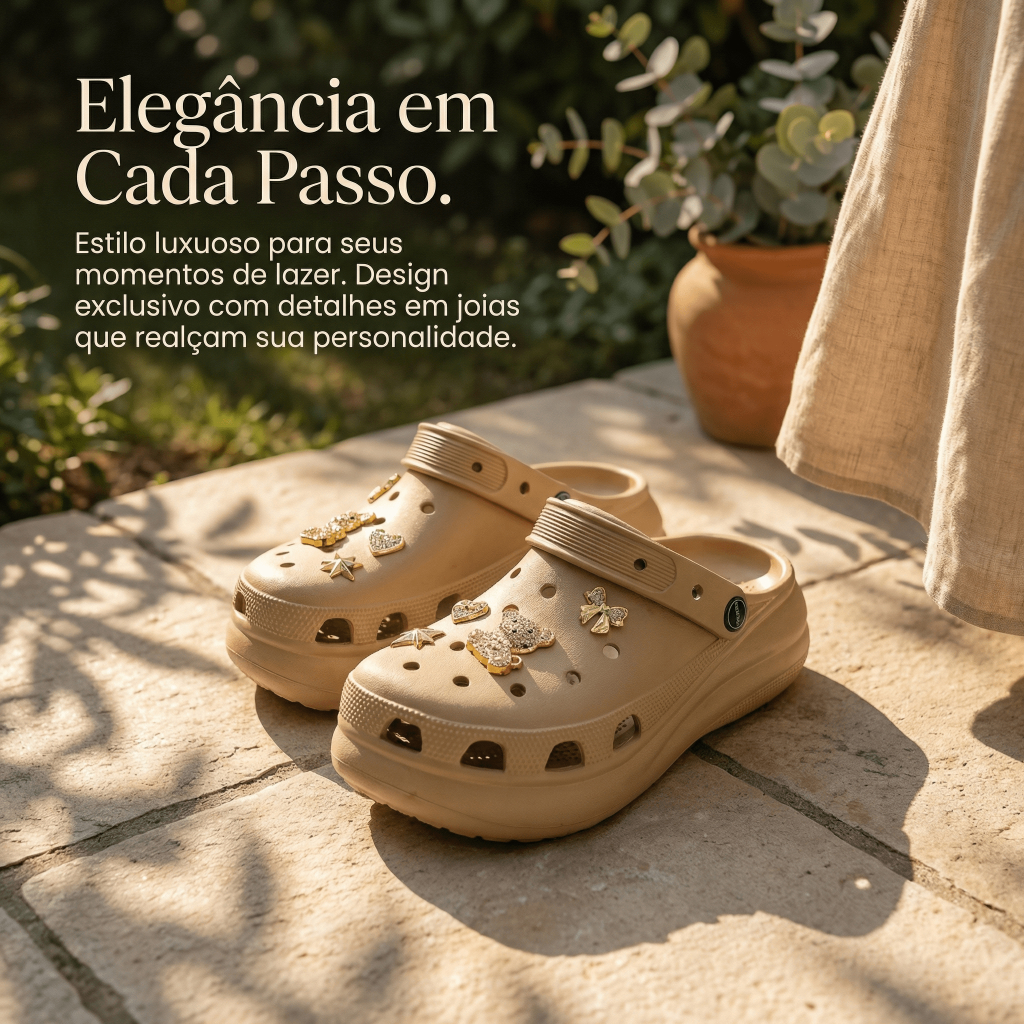 Babuche Tratorada Glamour Plataforma Poderosa | Ta