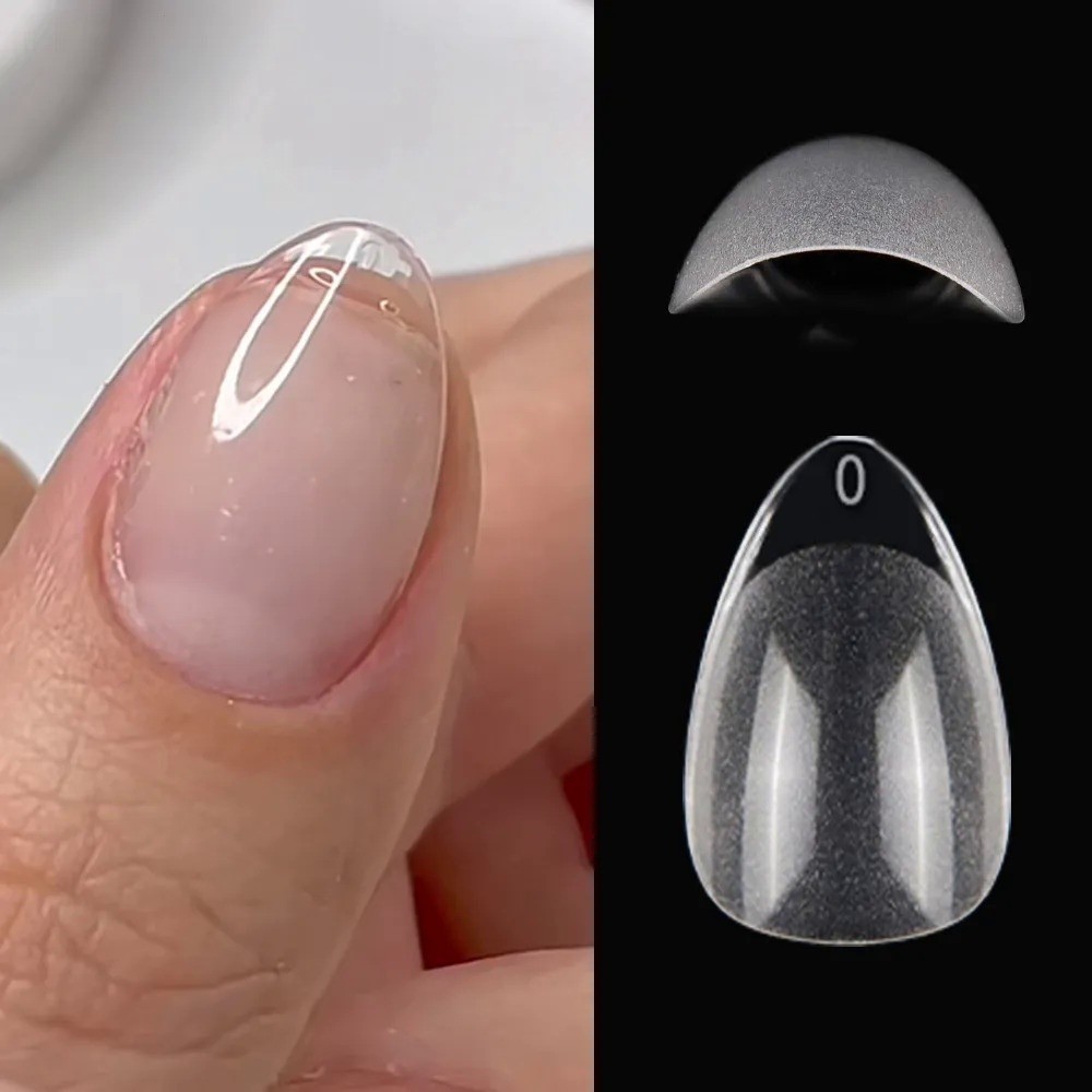 120 Tips Unha Postiça  Super Amêndoa Curta | Gel