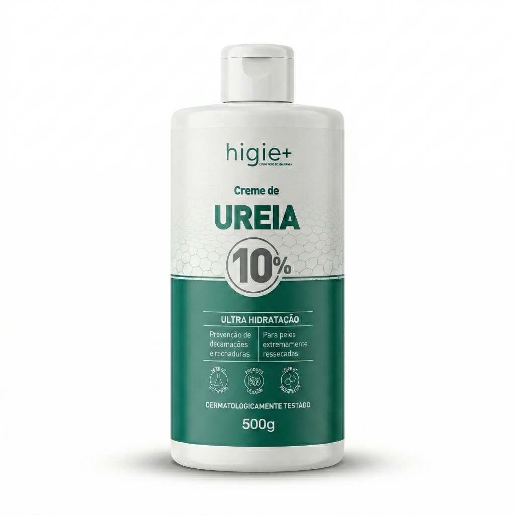 Creme de ureia 10% 500g HIGIE+ | Creme hidratante 