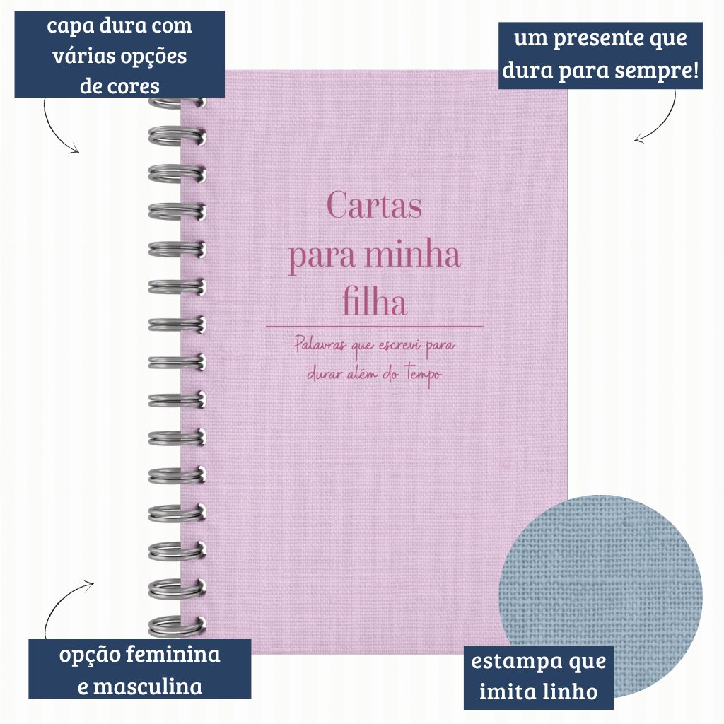 Caderno de Memórias Cartas para Meu Filho A5 Capa