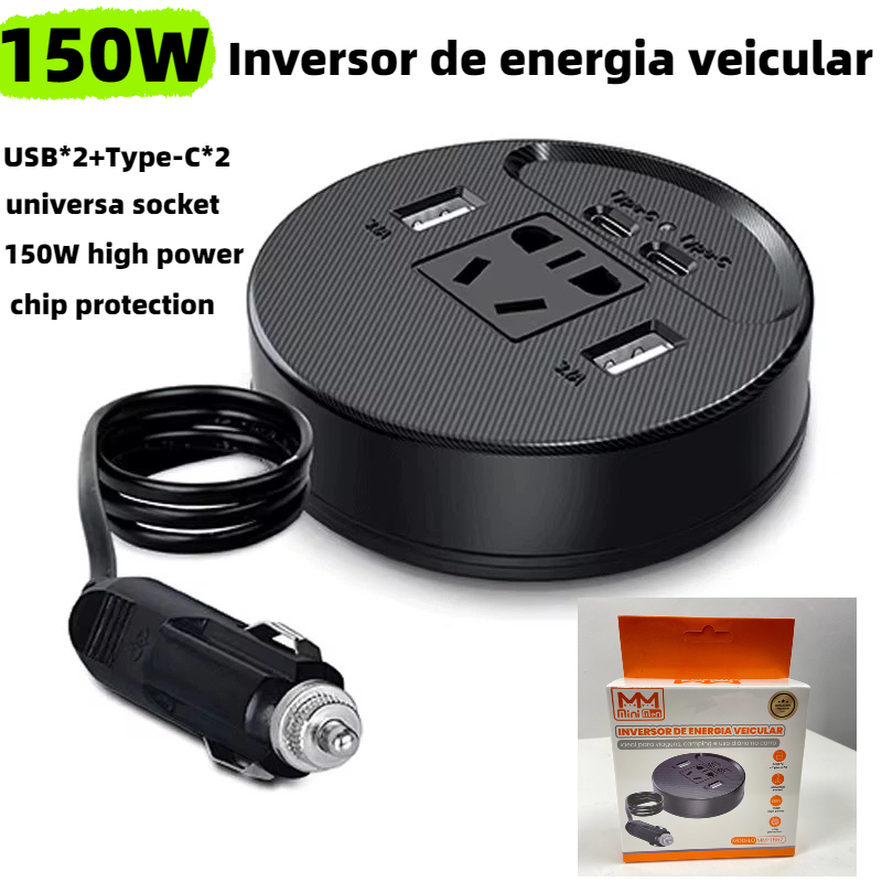 Inversor de energia veicular  portátil para carro