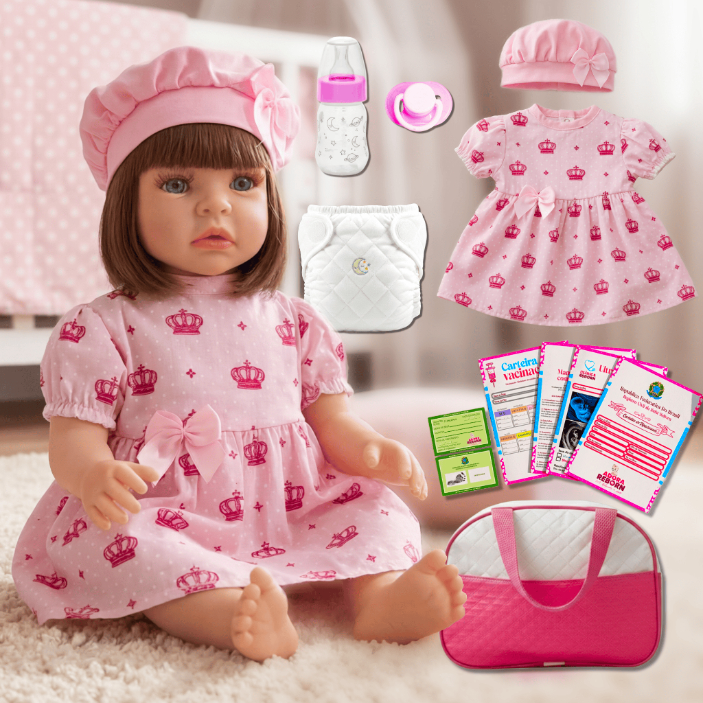 Bebê Reborn Realista Silicone Boneca Pode Dar Ban