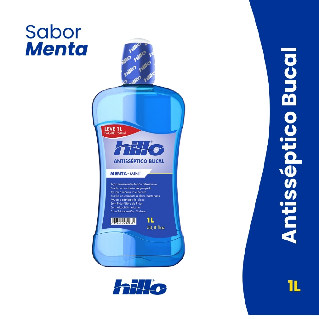 Enxaguante Bucal Menta 1L Hillo – Antissépt