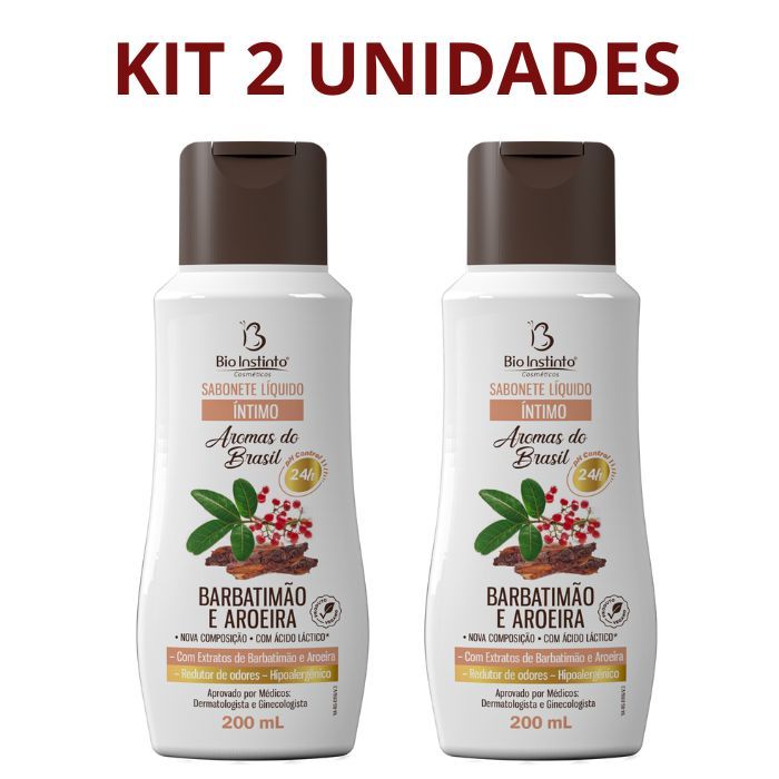 Kit 2 Un Sabonete Íntimo Barbatimão e Aroeira 20