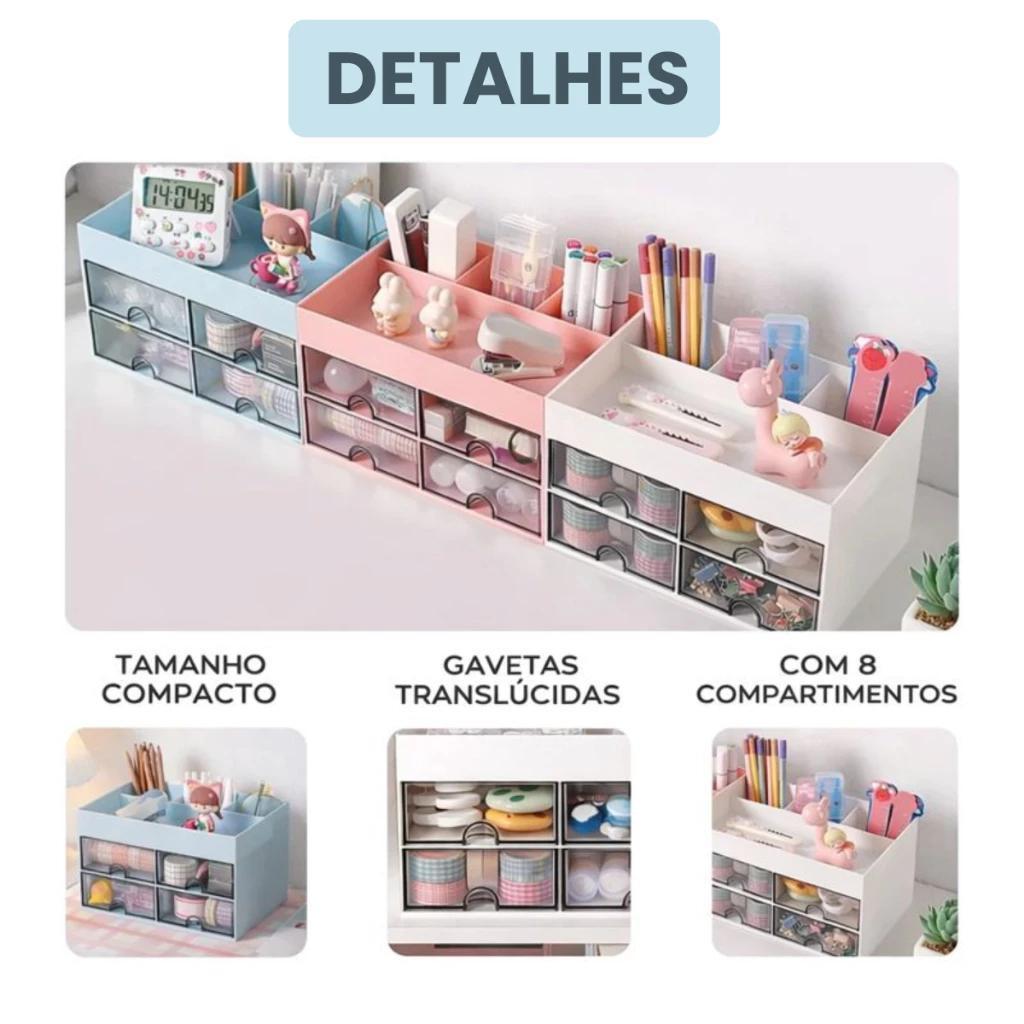 Organizador Mini Gaveteiro com 9 Gavetas Multiuso 