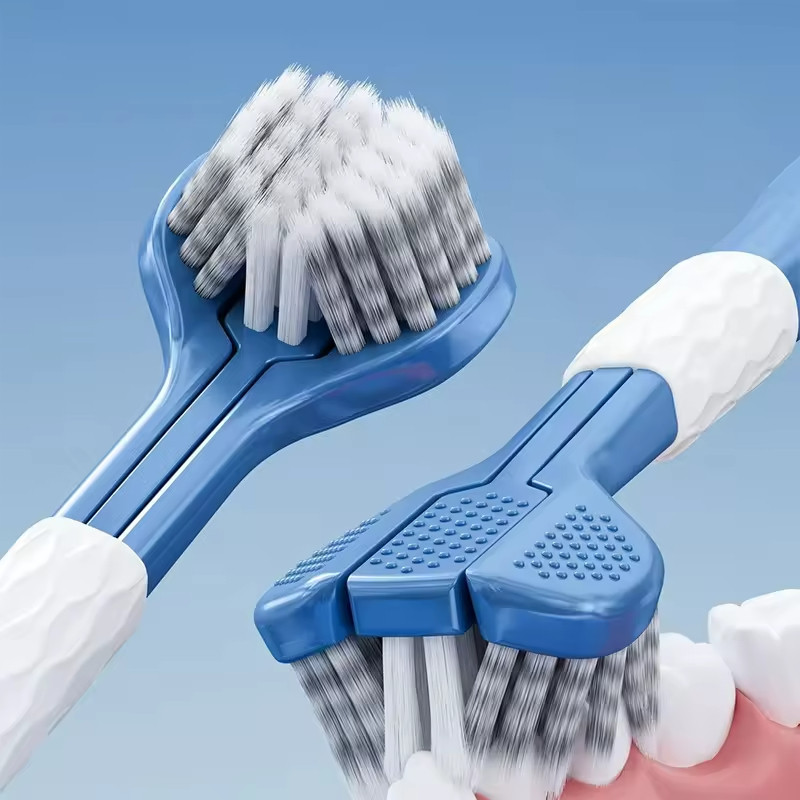 Escova Dental Adulto com Cabeça Tripla Cerdas Mac