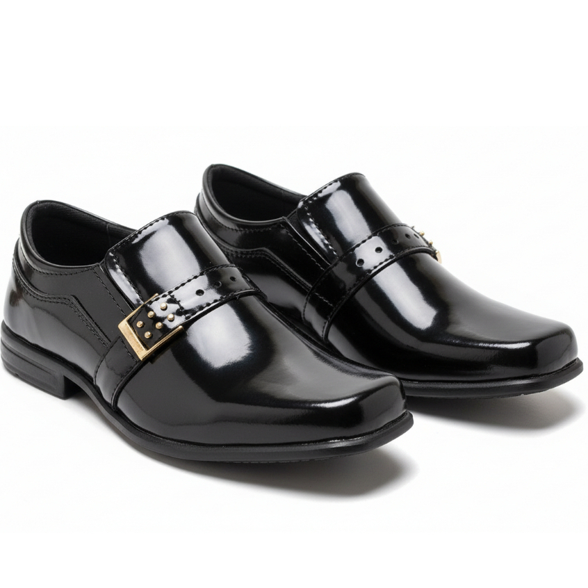 Sapato Social Infantil Masculino Leve e Confortave