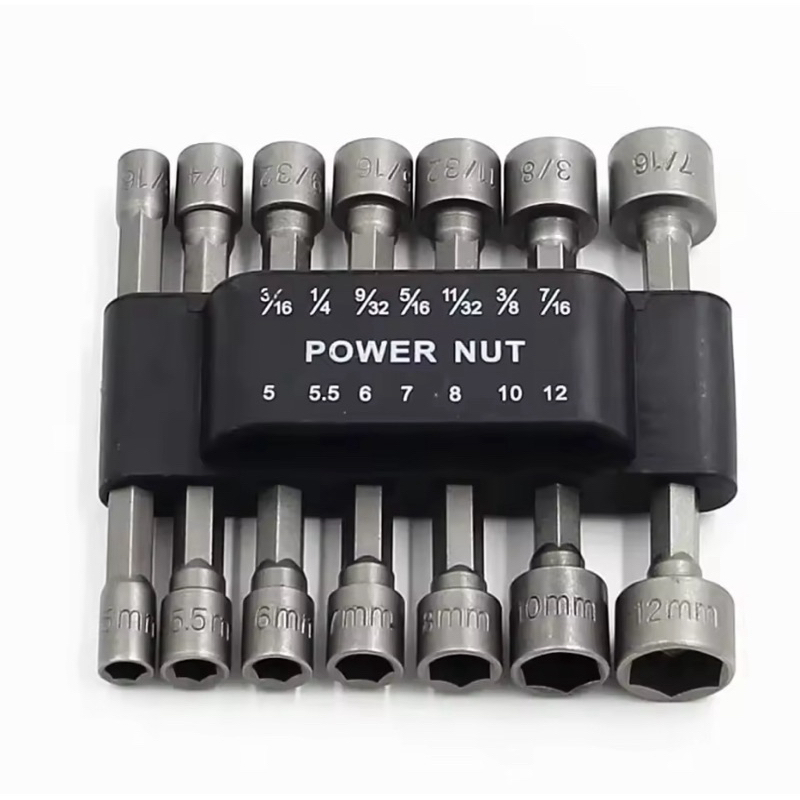 Kit Bits Soquete Canhão Sextavado Parafusadeira 5