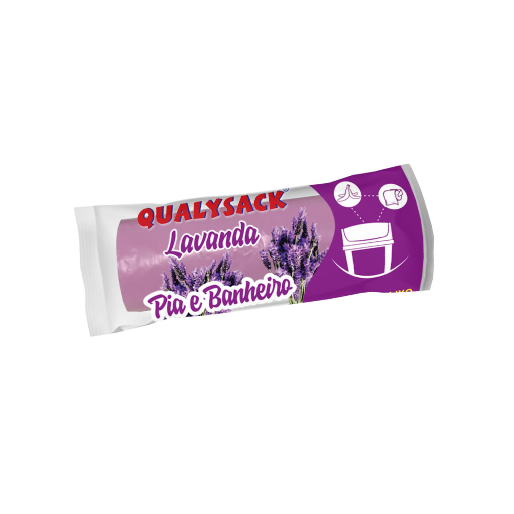 Saco De Lixo Pia e Banheiro com Aroma Lavanda 50 U