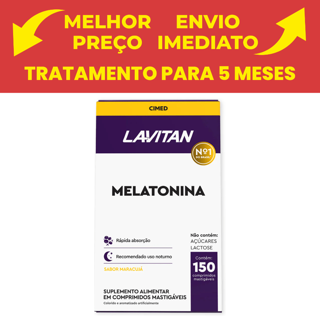 Melatonina Maracujá Contém 150 unid – Lavi