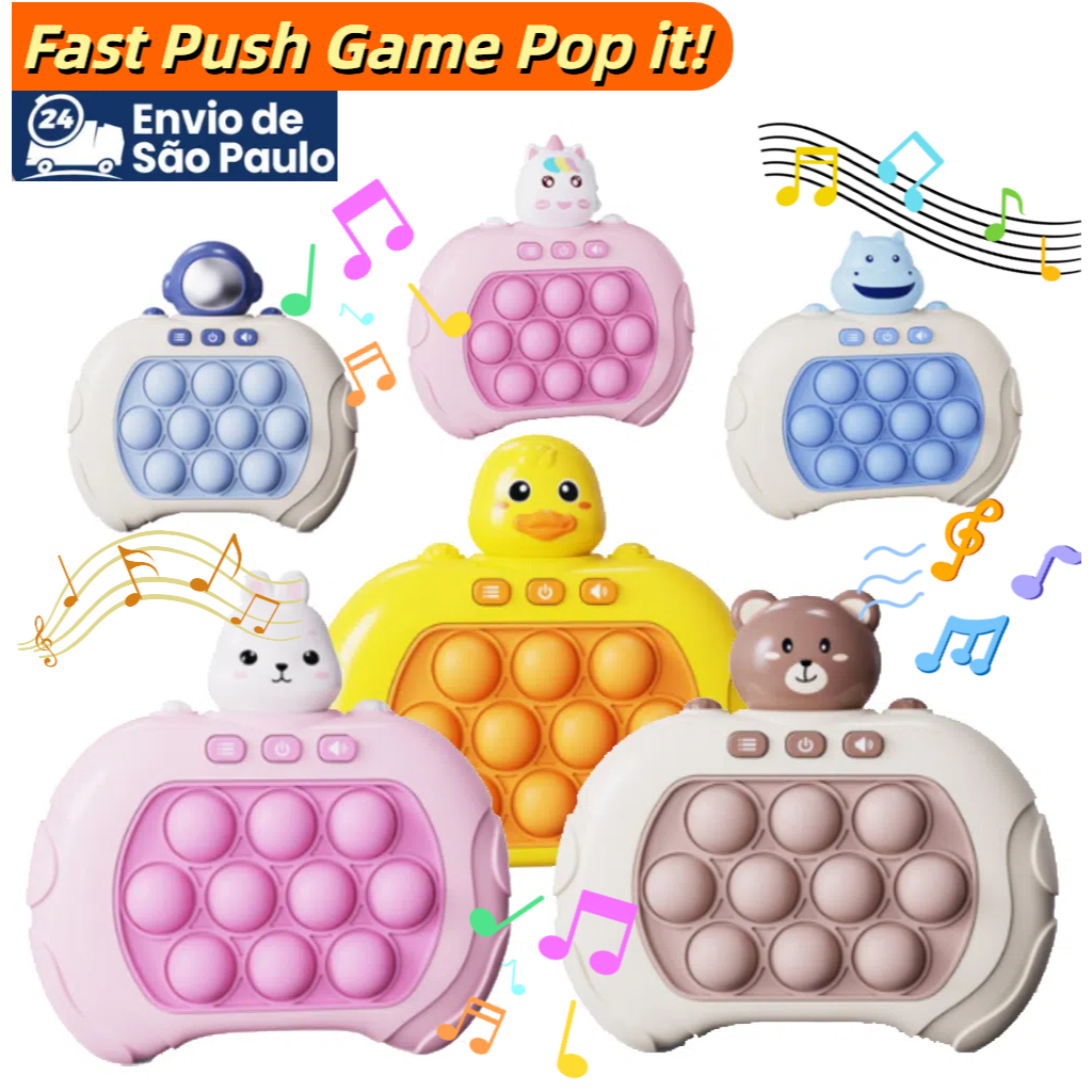 Fast Push Game Pop it Brinquedo Bubble Máquina Se