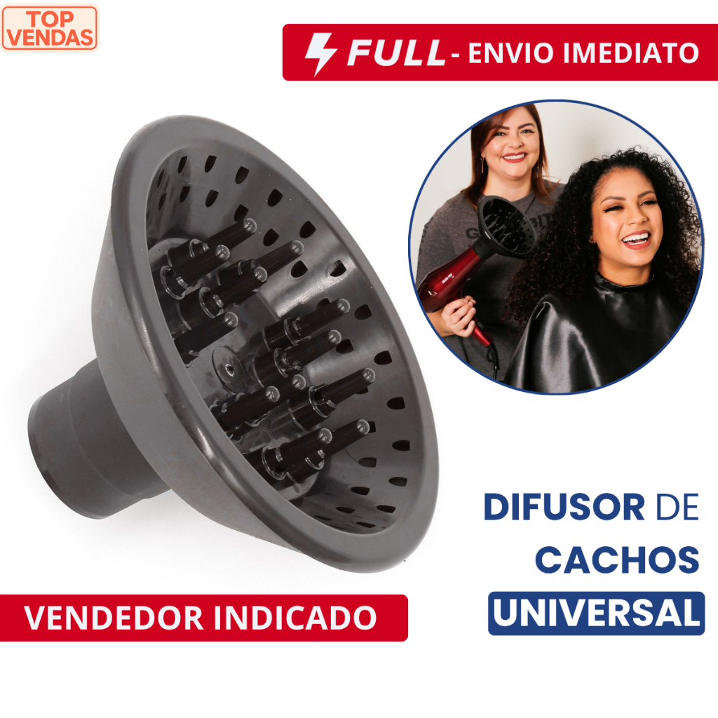 Difusor Cachos Universal Para Secador Taiff Vário