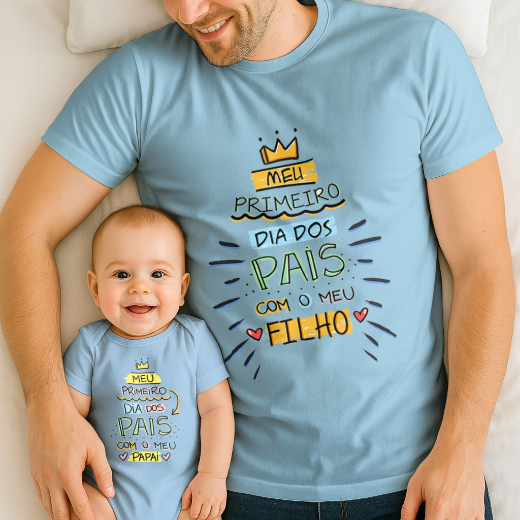 Kit Pai e Filho Meu Primeiro Dia dos Pais com Visu