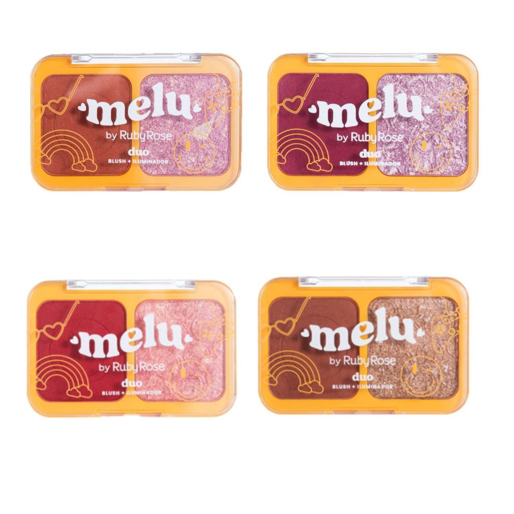 Duo Blush + Iluminador Melu – Ruby Rose