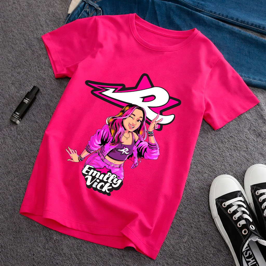 Blusa Camisetas Dos Rosa Youtubers Grupo da Emilly