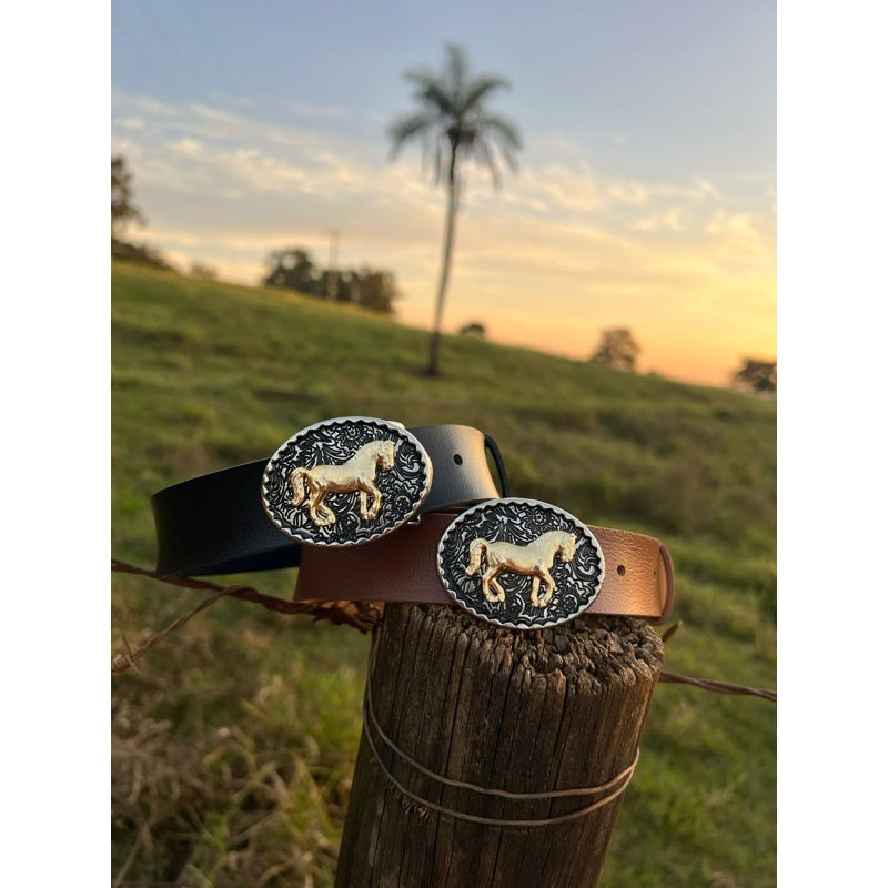 CINTO COUNTRY INFANTIL COM FIVELA CAVALO UNISSEX A
