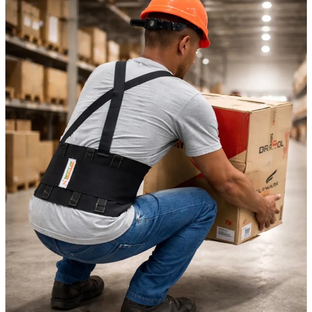 Cinta Ergonomica Lombar Para Proteção Da Coluna
