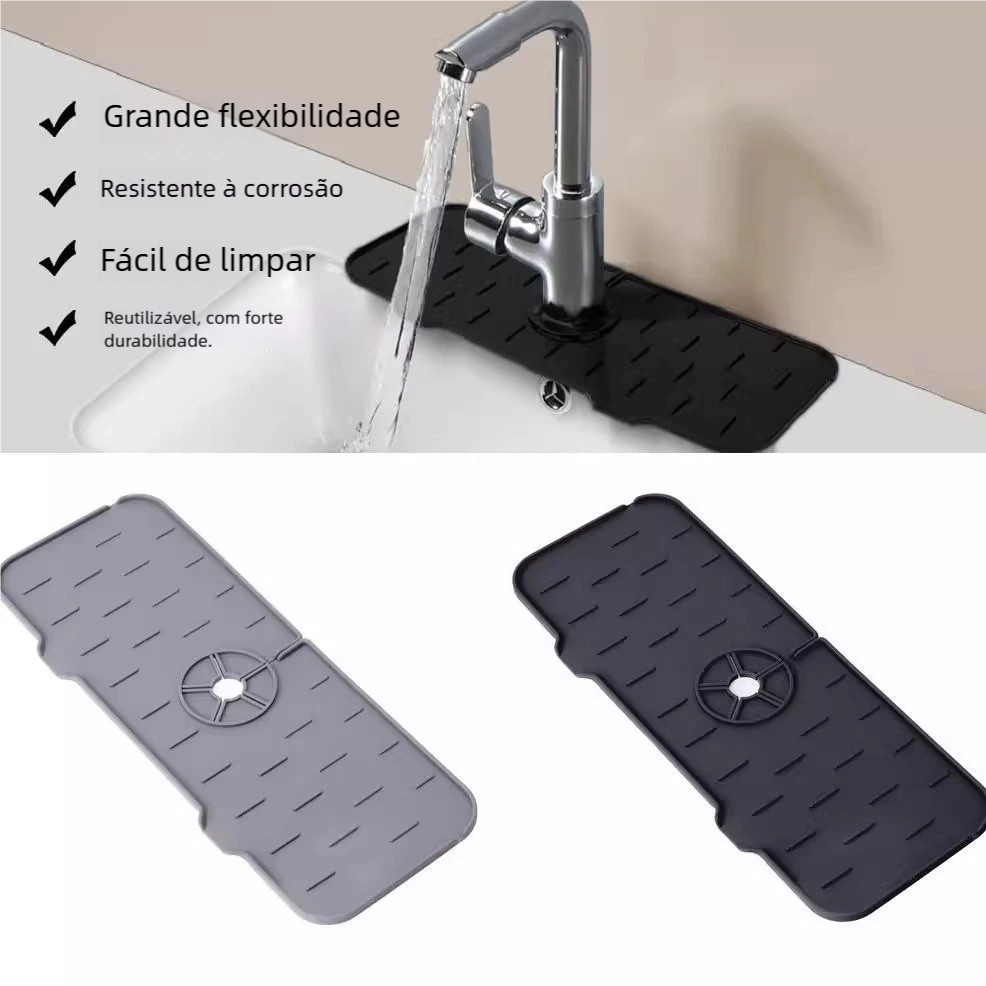 Protetor de Torneira Silicone – Tapete Absor