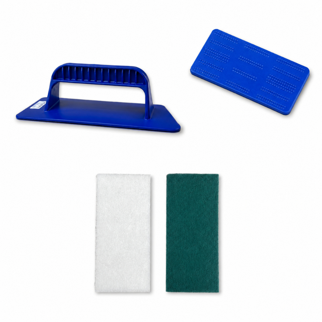 Kit Fibras Brancas e Verdes + Suporte Plástico Ma