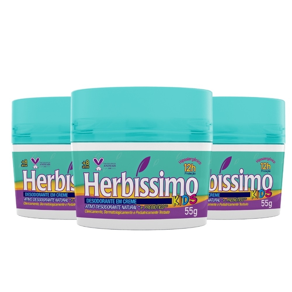 Kit 3 unid – Desodorante Creme Antitranspira