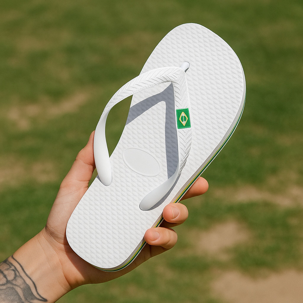 Chinelo Masculino Básico Infantil com Bandeirinha