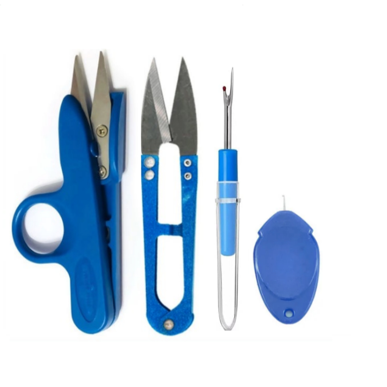 Kit Costura Completo 4 Peças Tesoura Arremate Met