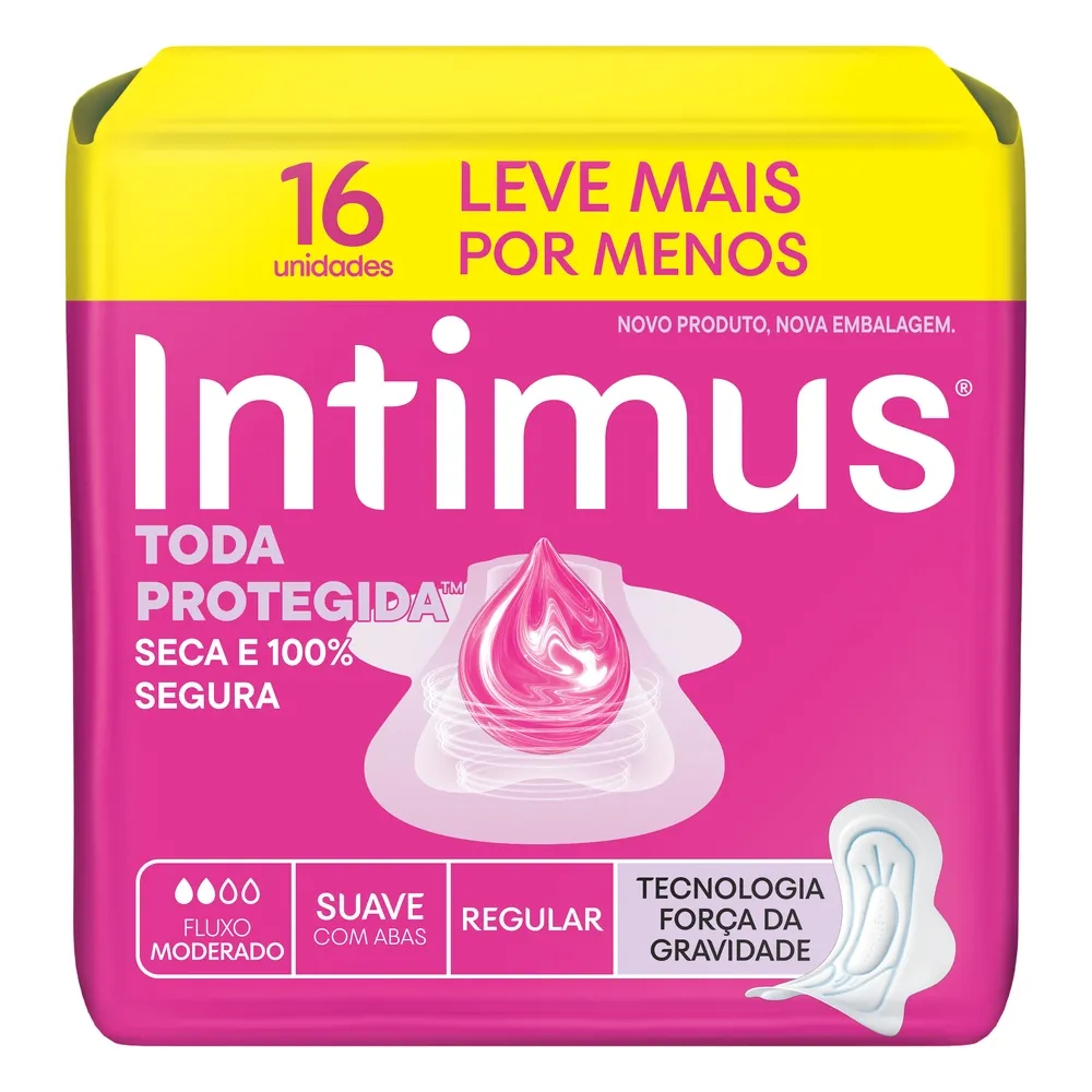 ABSORVENTE INTIMUS TODA PROTEGIDA C/ ABAS 16un