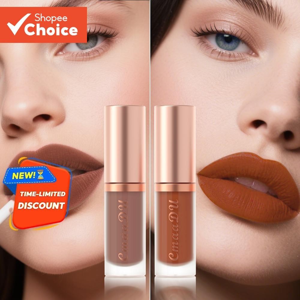 CmaaDu Matte Velvet Lip Gloss Batom À Prova Dágu