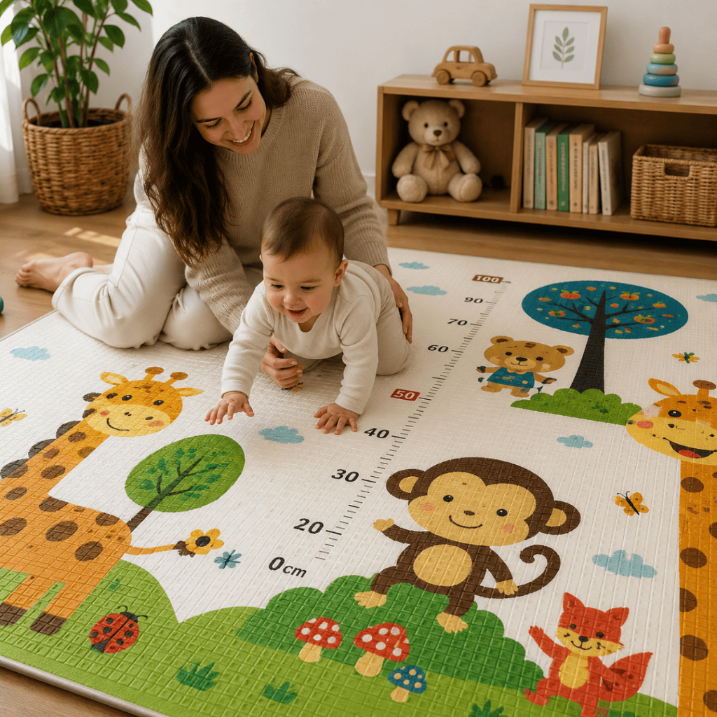 Tapete infantil Inverno Bebe de atividades Emborra