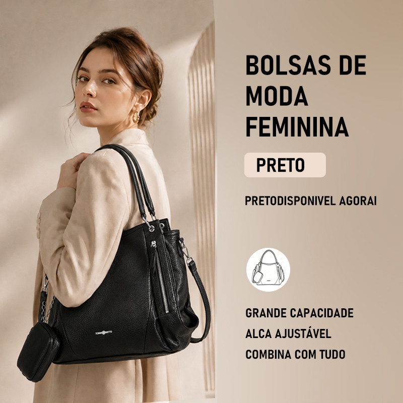 JAMI JAMI Bolsa Mochila Feminina Grande De Ombro C