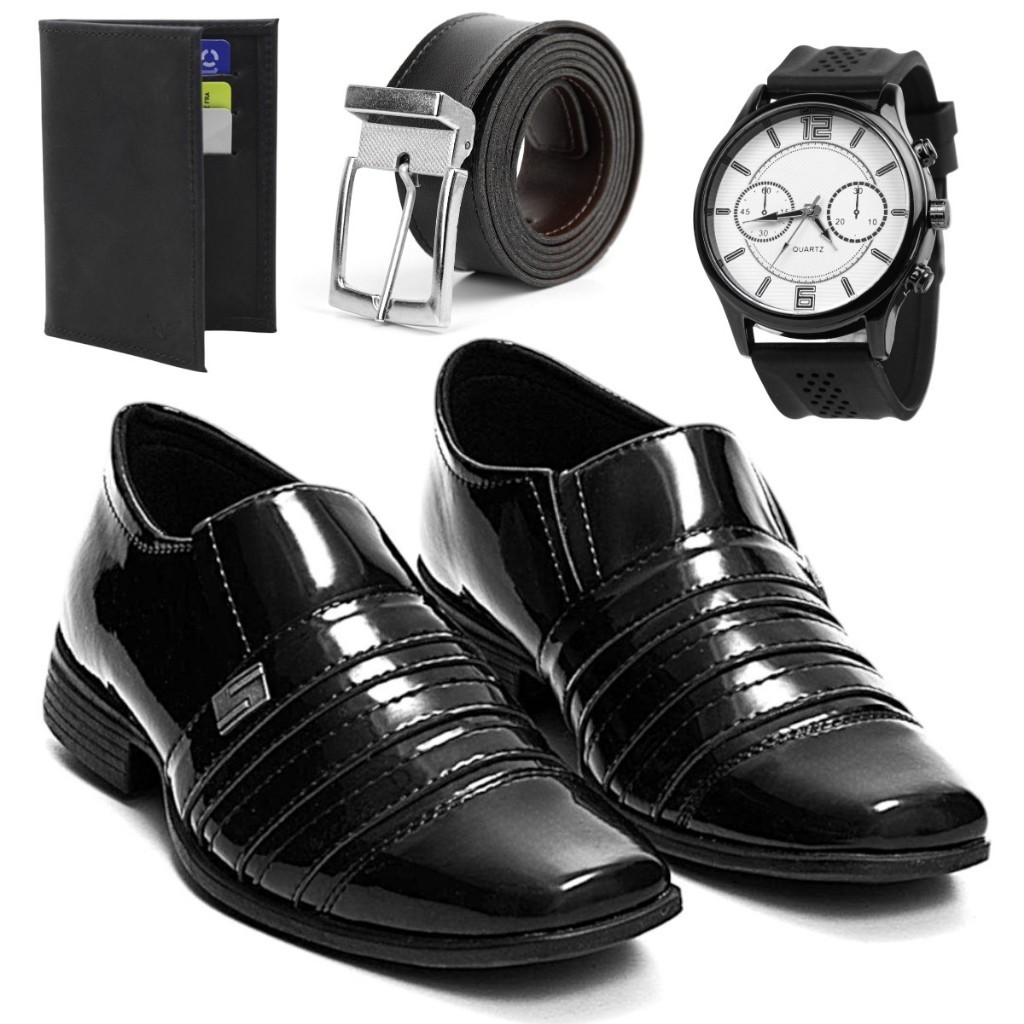 Kit Sapato Masculino Oxford Social Italiano Esport