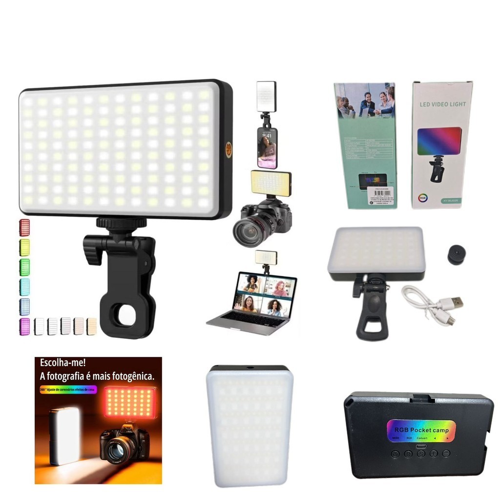 Luz LED Para Celular Selfie Live E Estúdio
