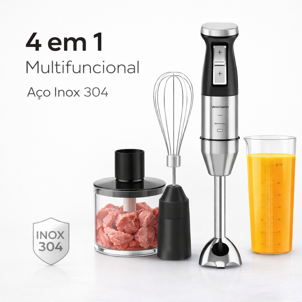 Mixer Elétrico com Processador 4 em 1 300W | Mult