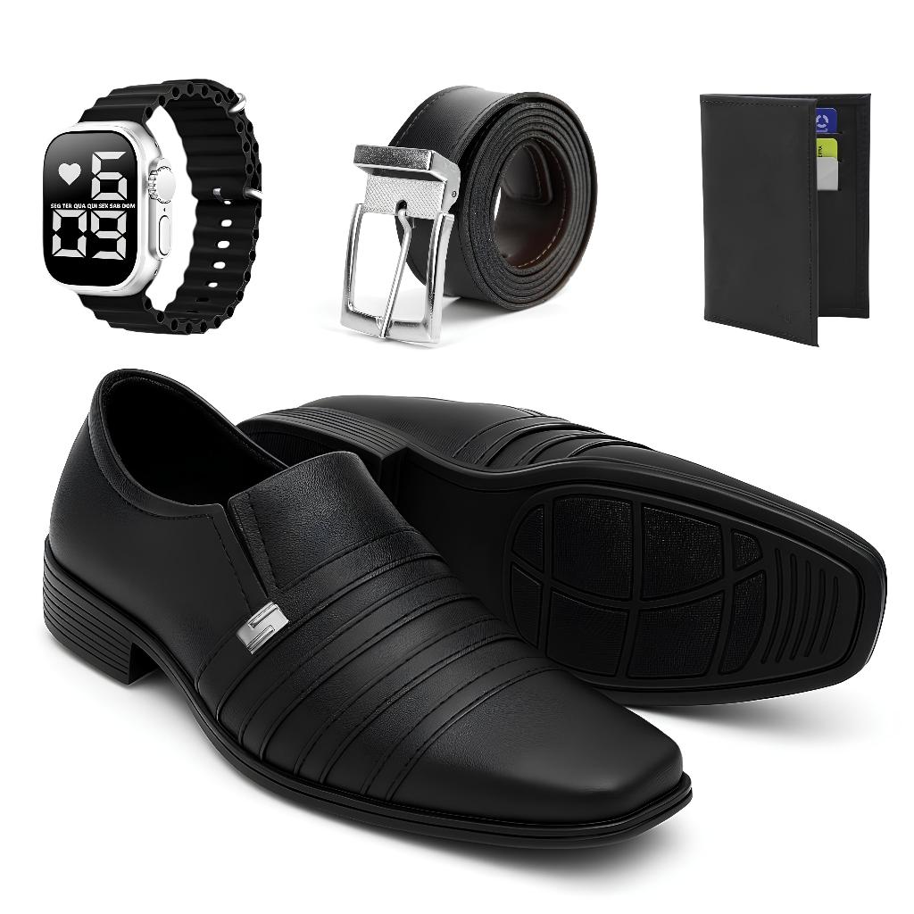 Kit Sapato Masculino Oxford Social Italiano Esport