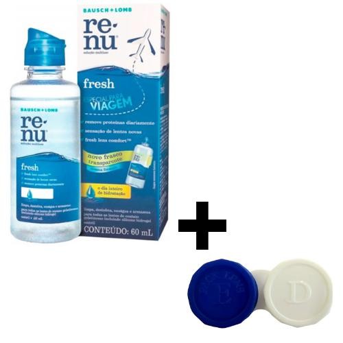 SOLUÇÃO DE LIMPEZA RENU 60 ML + ESTOJO