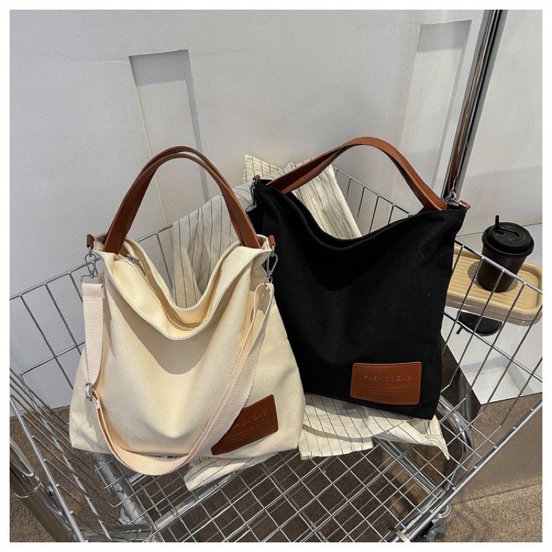 Bolsa feminina de lona de grande capacidade para e