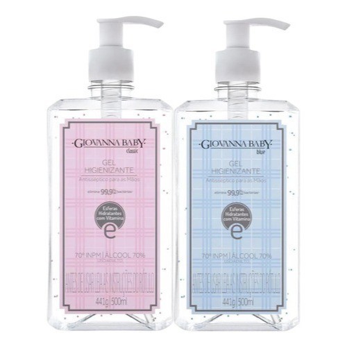 Kit 2x Gel Antisséptico Para as Maos Higienizante