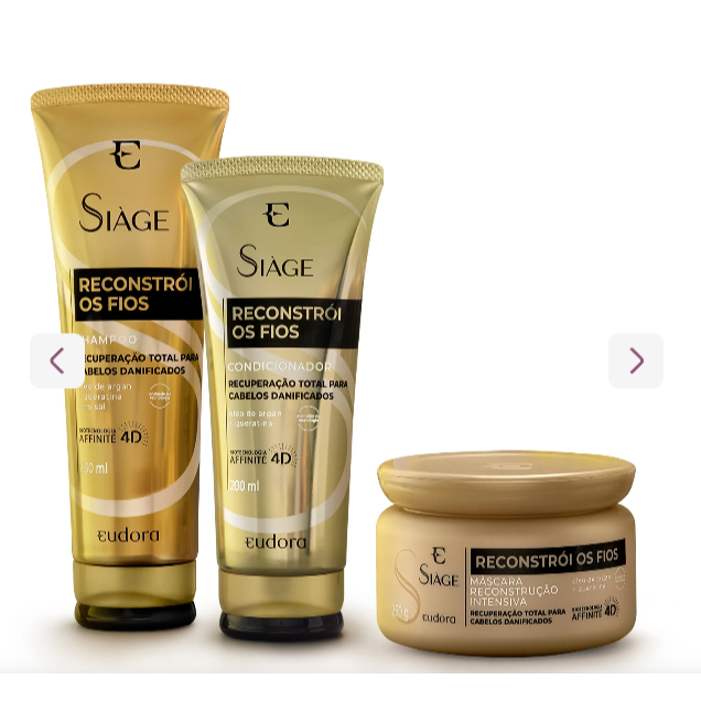 RECONSTRÓI OS FIOS da Siàge Eudora: Shampoo, Má