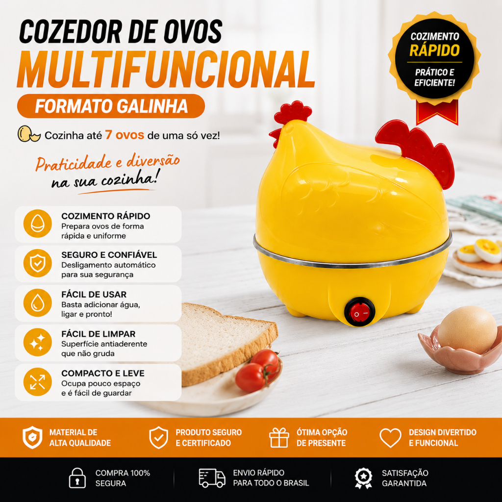 Fogão De Ovos Multifuncional , Vaporizador , Desl