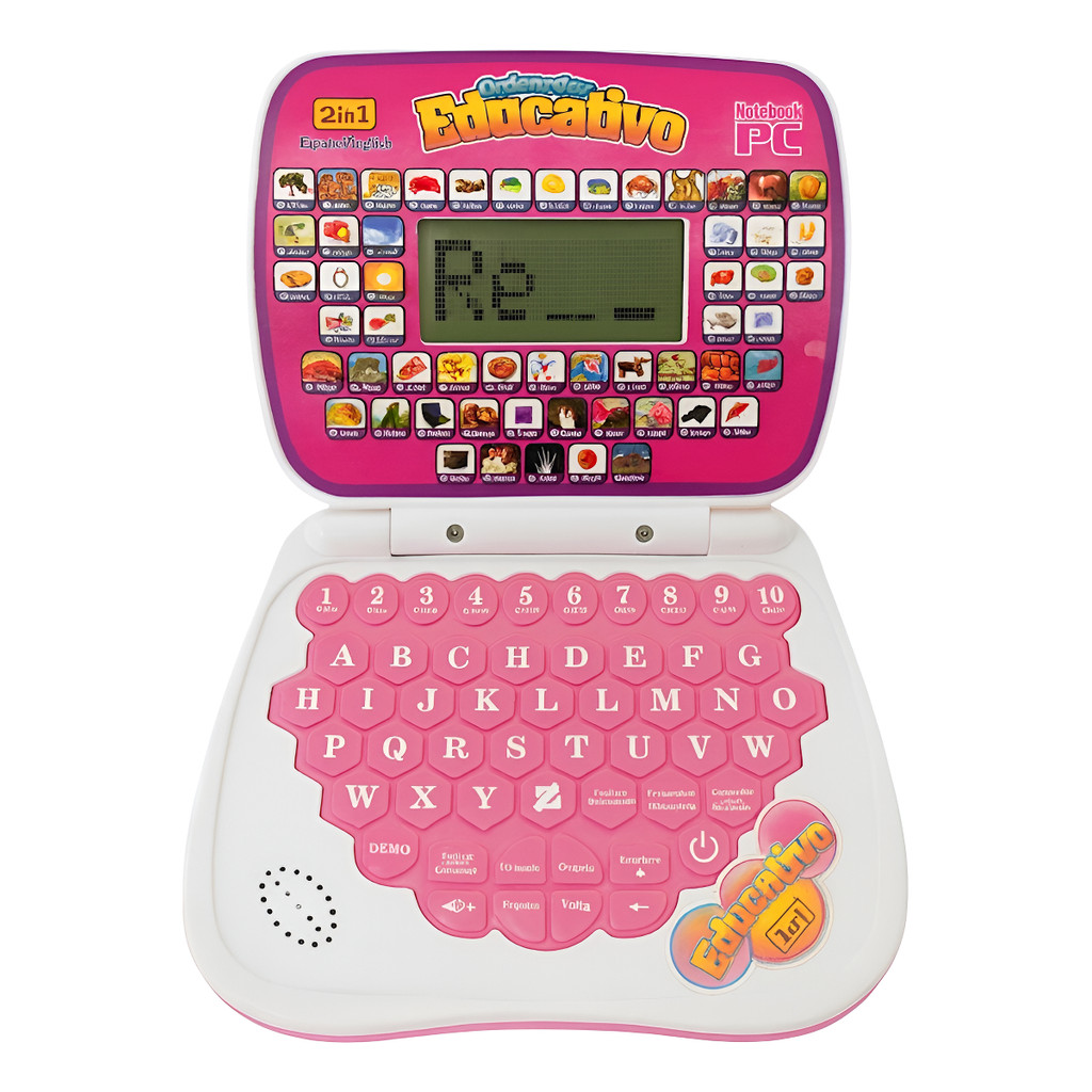 Notebook Educativo Infantil 2 Em 1 Português E In