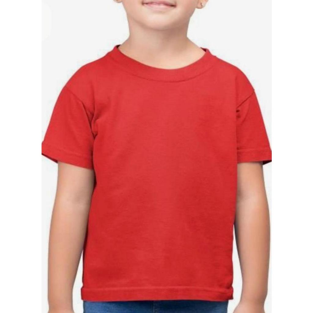 Camiseta Infantil Básica Lisa – Unissex 100