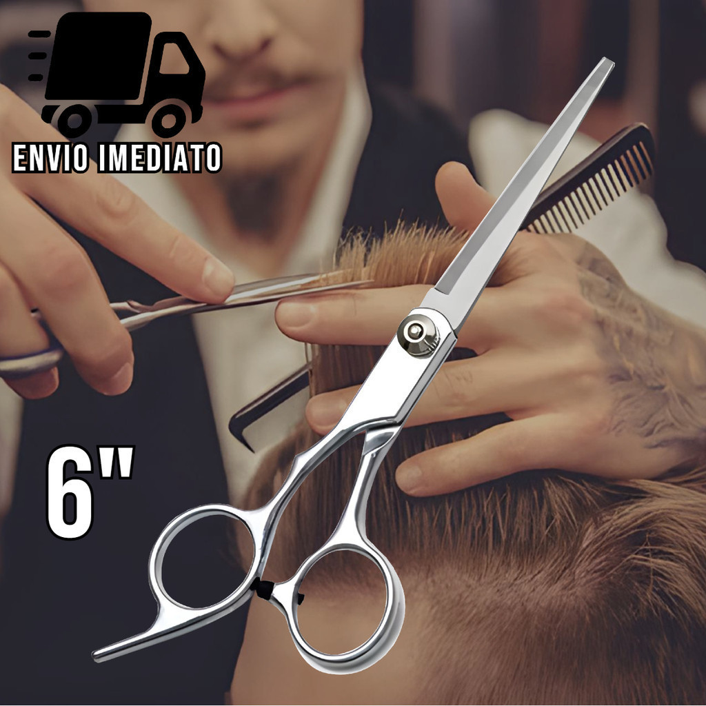 Tesoura Cabeleireiro Profissional 6 Aço Inoxidáv