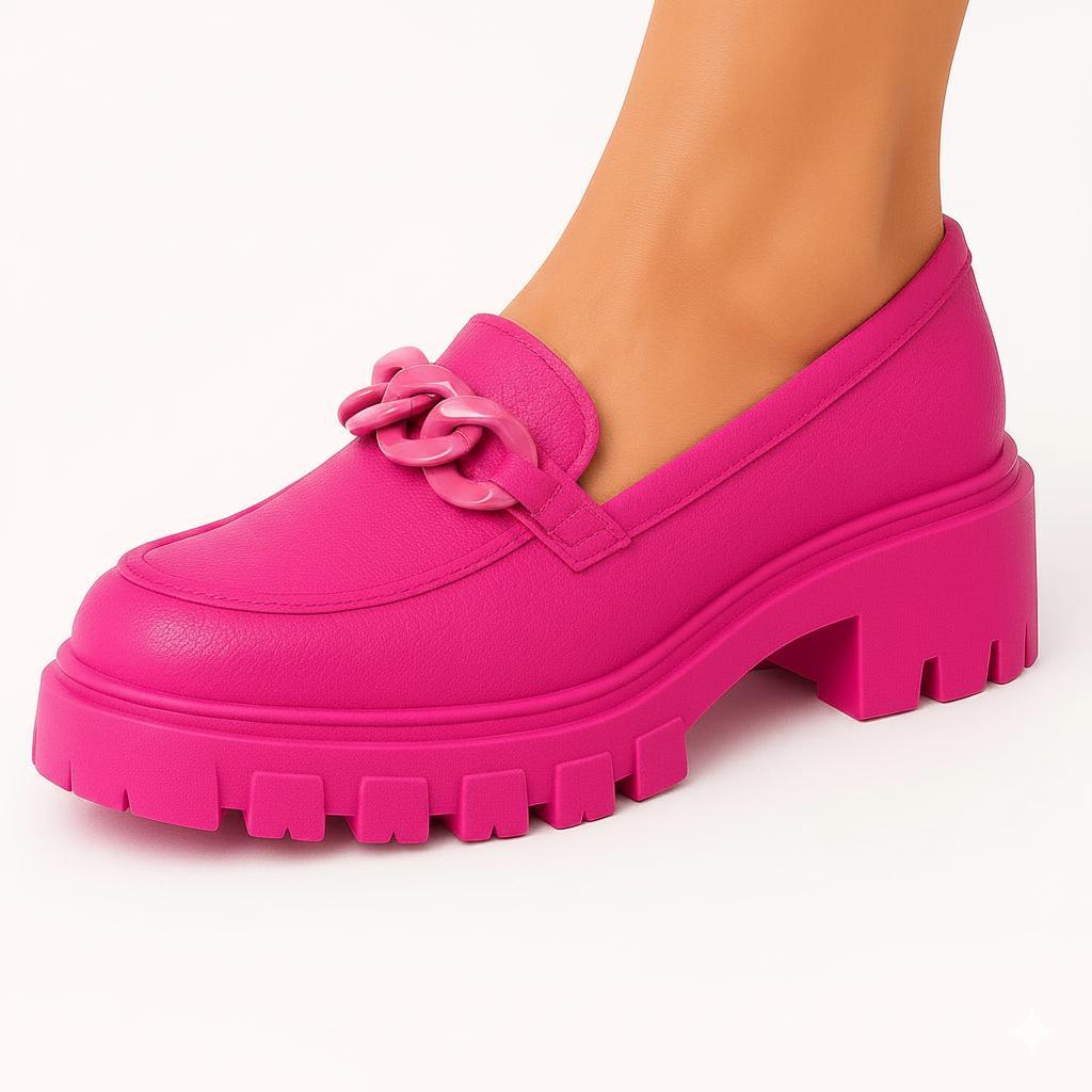 Sapato Mocassim Tratorada Feminino Confortável Le